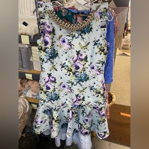 Nwt $655 Sz 12 Mass dress With Chain Embelishments